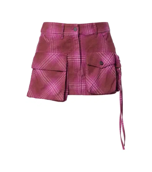 The Attico Fay cotton and wool-blend miniskirt