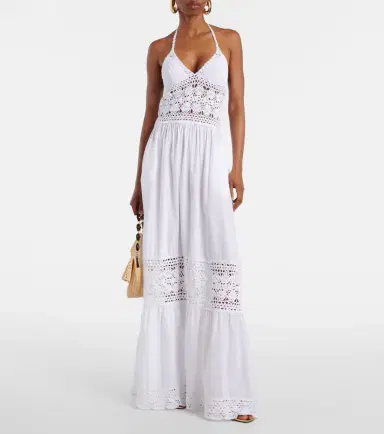 Anna Kosturova Filigree crochet halterneck maxi dress | Thumbnail 2 Anna Kosturova Filigree crochet halterneck maxi dress | Thumbnail 2