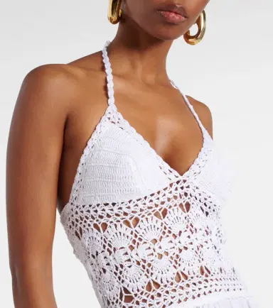 Anna Kosturova Filigree crochet halterneck maxi dress | Thumbnail 4 Anna Kosturova Filigree crochet halterneck maxi dress | Thumbnail 4