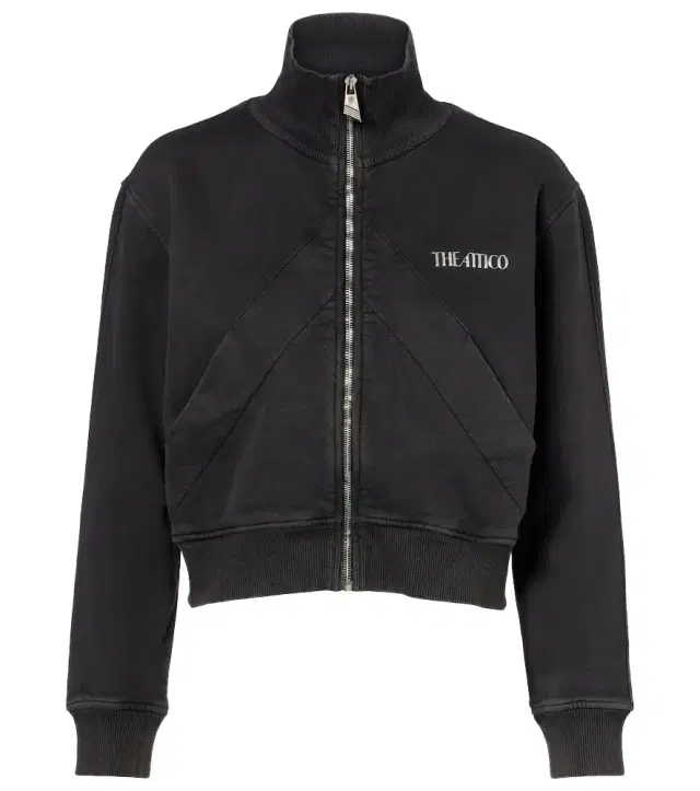 The Attico Cropped cotton sweatshirt