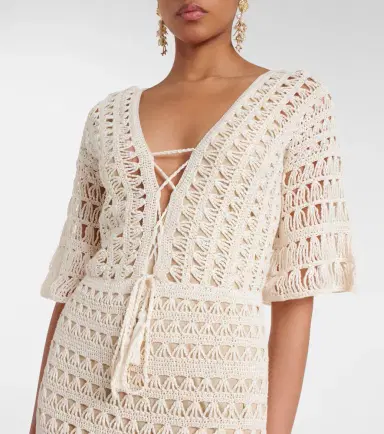 Anna Kosturova Crochet cotton maxi dress | Thumbnail 2