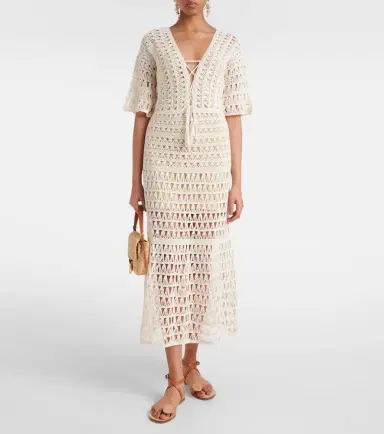 Anna Kosturova Crochet cotton maxi dress | Thumbnail 5