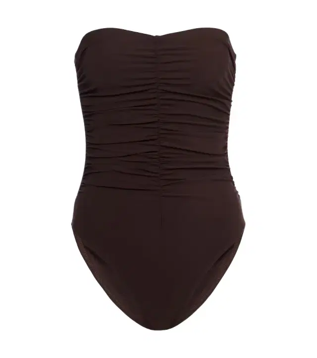 Karla Colletto Basics ruched swimsuit