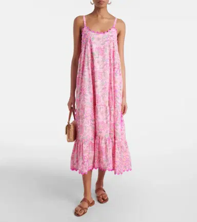 JULIET DUNN Floral printed cotton maxi dress | Thumbnail 4