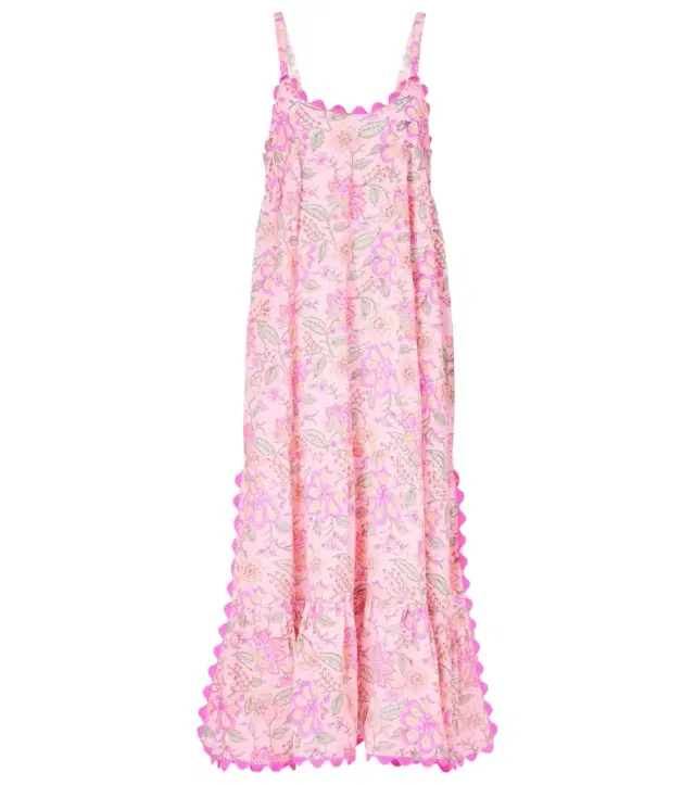 JULIET DUNN Floral printed cotton maxi dress