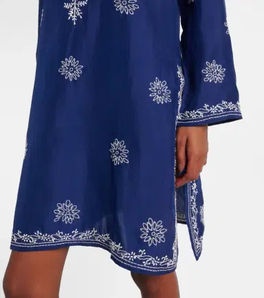 Juliet Dunn Embroidered silk tunic | Thumbnail 2