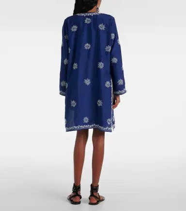 Juliet Dunn Embroidered silk tunic | Thumbnail 3