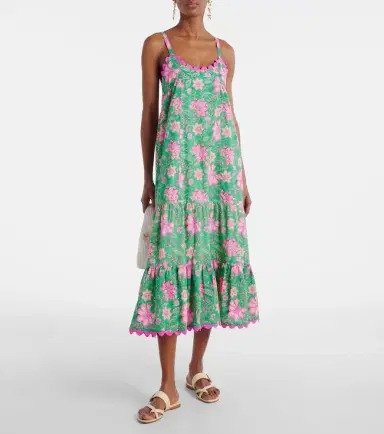 JULIET DUNN Printed cotton maxi dress | Thumbnail 4