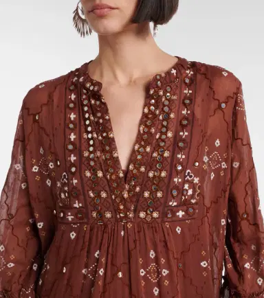 JULIET DUNN Sequined cotton minidress | Thumbnail 5