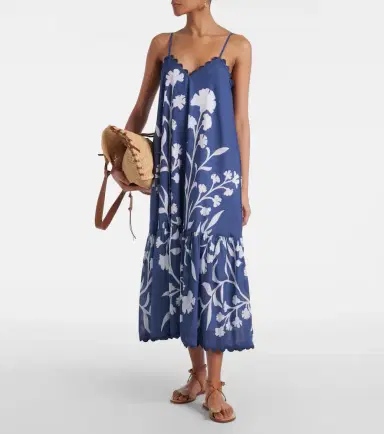 JULIET DUNN Printed cotton maxi dress | Thumbnail 2