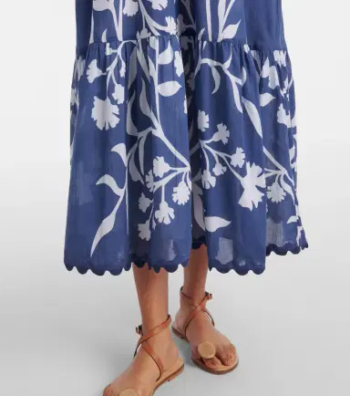 JULIET DUNN Printed cotton maxi dress | Thumbnail 4