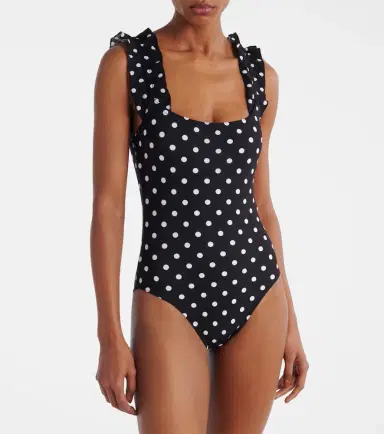 Karla Colletto Polka-dot ruffled swimsuit | Thumbnail 3