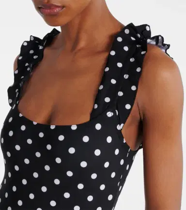 Karla Colletto Polka-dot ruffled swimsuit | Thumbnail 4