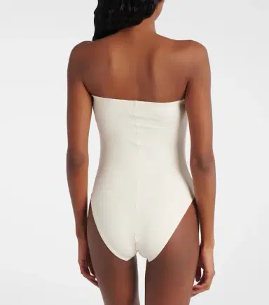 Karla Colletto Tess floral-appliqué swimsuit | Thumbnail 4