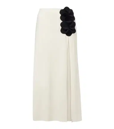 Karla Colletto Tess floral-appliqué midi skirt | Thumbnail 1