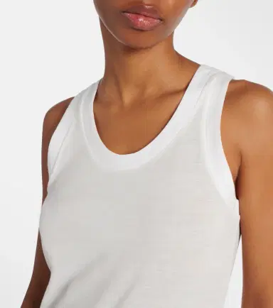 Khaite Cotton-blend jersey tank top | Thumbnail 2