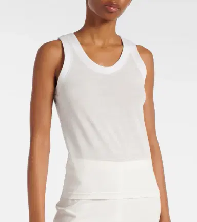 Khaite Cotton-blend jersey tank top | Thumbnail 4