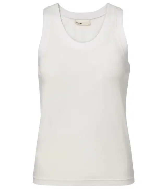 Cotton-blend jersey tank top