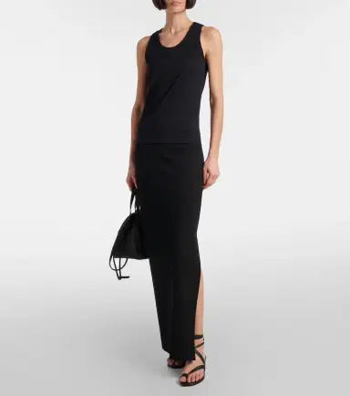 Khaite Cotton-blend jersey tank top | Thumbnail 3