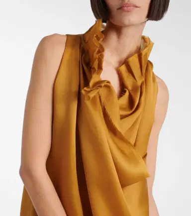 Khaite Meryl draped silk maxi dress | Thumbnail 4 Khaite Meryl draped silk maxi dress | Thumbnail 4
