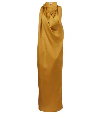 Khaite Meryl draped silk maxi dress | Thumbnail 1 Khaite Meryl draped silk maxi dress | Thumbnail 1