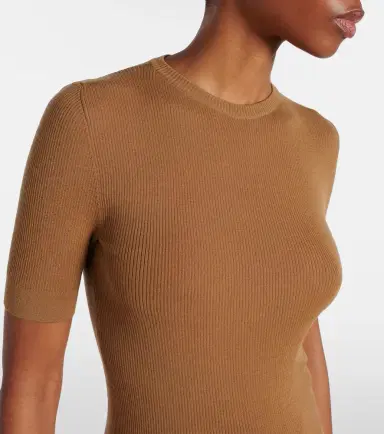 Khaite Celina ribbed-knit wool-blend top | Thumbnail 2