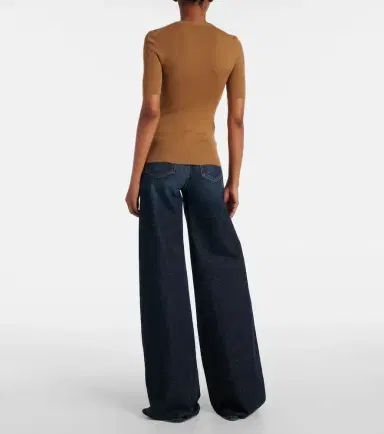 Khaite Celina ribbed-knit wool-blend top | Thumbnail 3