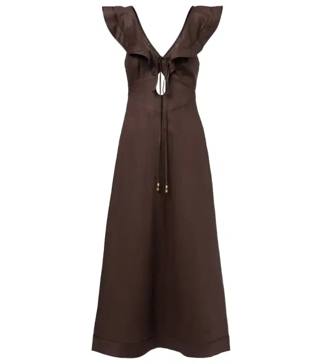 Zimmermann Rhiannon ruffled linen midi dress