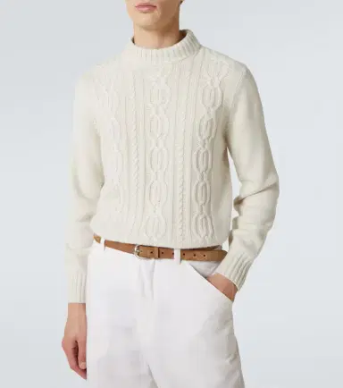 Brunello Cucinelli Cable-knit cashmere sweater | Thumbnail 2