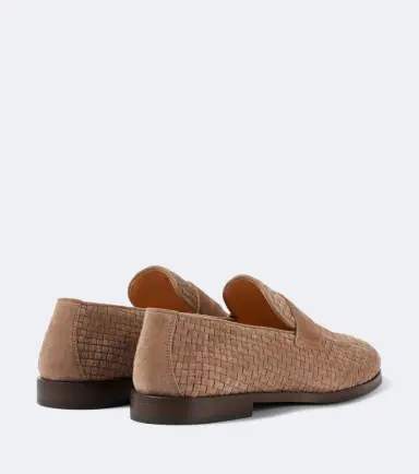 Brunello Cucinelli Woven suede penny loafers | Thumbnail 4 Brunello Cucinelli Woven suede penny loafers | Thumbnail 4