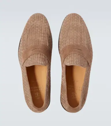 Brunello Cucinelli Woven suede penny loafers | Thumbnail 5 Brunello Cucinelli Woven suede penny loafers | Thumbnail 5