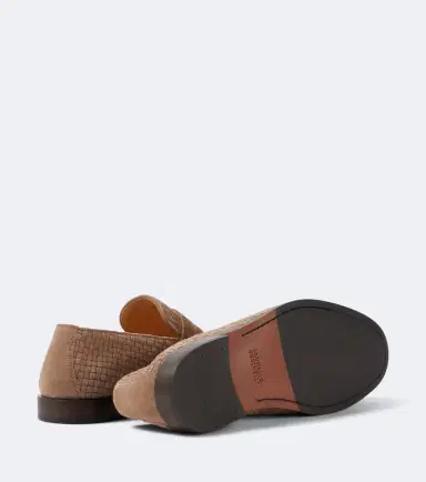 Brunello Cucinelli Woven suede penny loafers | Thumbnail 6 Brunello Cucinelli Woven suede penny loafers | Thumbnail 6