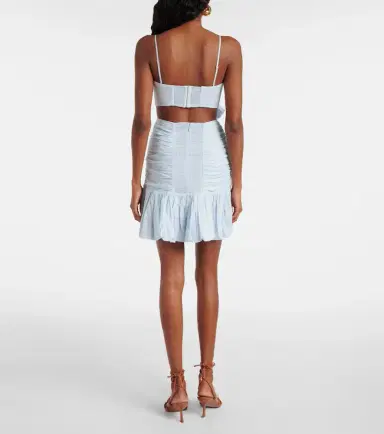 Zimmermann Rhiannon bow-detail cotton minidress | Thumbnail 4 Zimmermann Rhiannon bow-detail cotton minidress | Thumbnail 4
