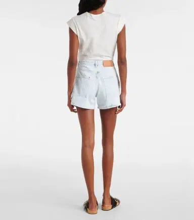Stella McCartney Mid-rise denim shorts | Thumbnail 5 Stella McCartney Mid-rise denim shorts | Thumbnail 5