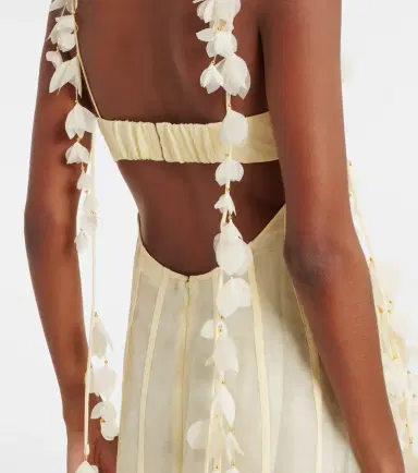 Zimmermann Dawning linen and silk midi dress | Thumbnail 5 Zimmermann Dawning linen and silk midi dress | Thumbnail 5