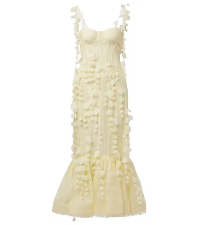 Zimmermann Dawning linen and silk midi dress