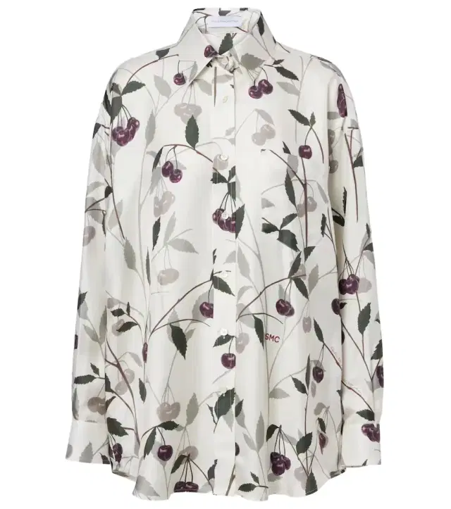Stella McCartney Printed silk twill shirt
