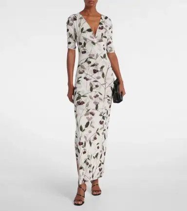 Stella McCartney Printed mesh jersey maxi dress | Thumbnail 2