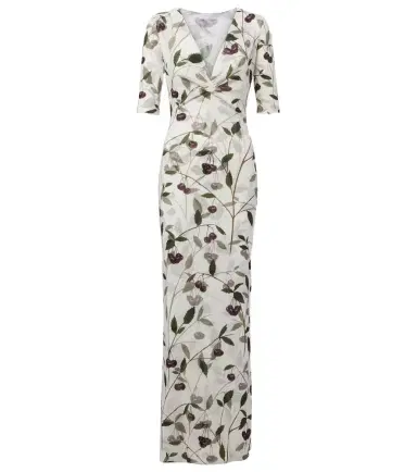 Stella McCartney Printed mesh jersey maxi dress | Thumbnail 1