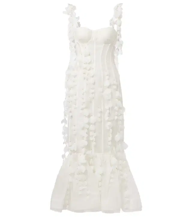 Zimmermann Dawning linen and silk midi dress