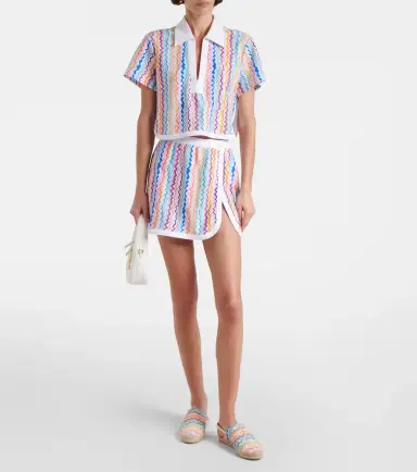 Missoni Zigzag printed terry jersey miniskirt | Thumbnail 4