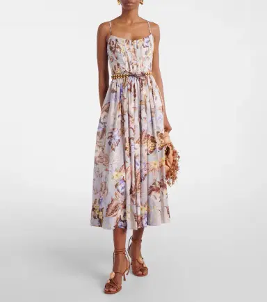 Zimmermann Rhiannon floral cotton bustier dress | Thumbnail 2