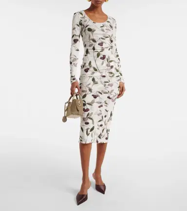 Stella McCartney Jersey midi skirt | Thumbnail 4