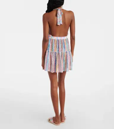 Missoni Zigzag sheer halterneck minidress | Thumbnail 3