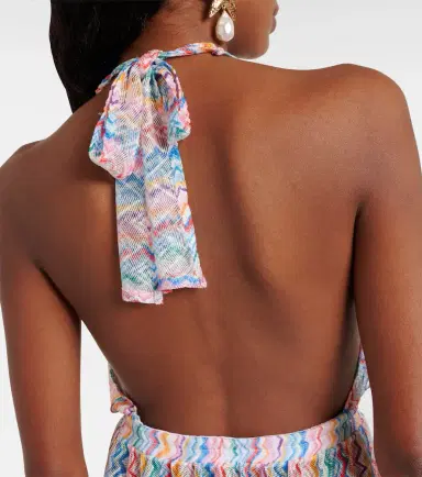 Missoni Zigzag sheer halterneck minidress | Thumbnail 5