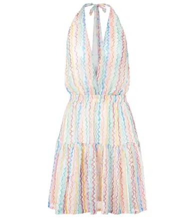 Missoni Zigzag sheer halterneck minidress | Thumbnail 1