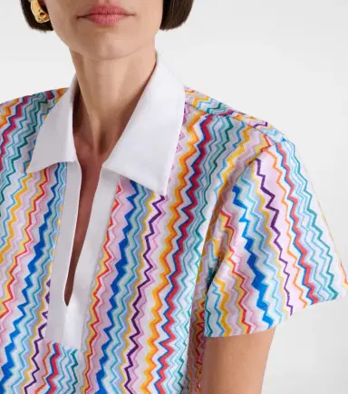 Missoni Zigzag printed terry jersey crop top | Thumbnail 2