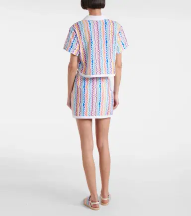 Missoni Zigzag printed terry jersey crop top | Thumbnail 4