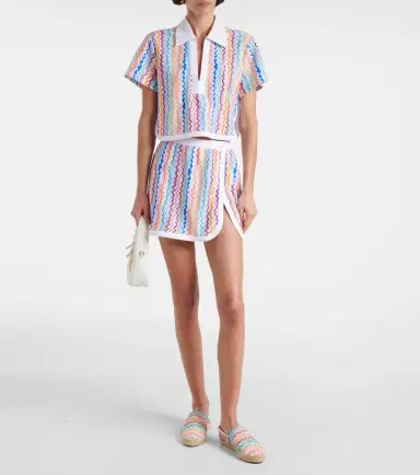 Missoni Zigzag printed terry jersey crop top | Thumbnail 5