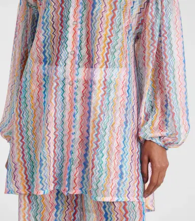 Missoni Zigzag sheer oversized shirt | Thumbnail 3